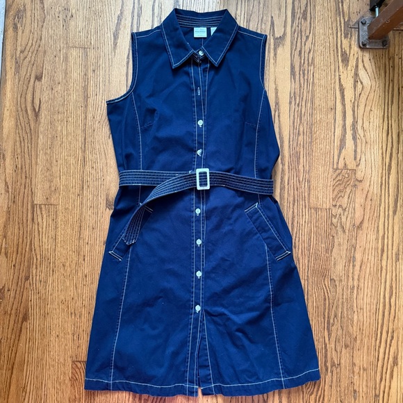Isaac Mizrahi Dresses & Skirts - Isaac Mizrahi for Target Denim Blue and White Contrast Stitching Dress